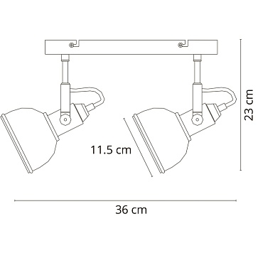 Спот Arte Lamp MARTIN A5213AP-2BR