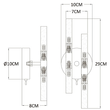 Бра Arte Lamp Ramona A7410AP-4PB