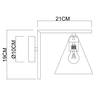 Бра Arte Lamp JACOB A7029AP-1BK