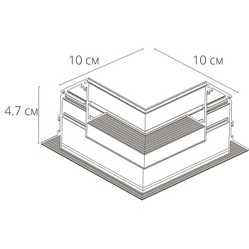 Коннектор угловой для магнитного шинопровода Arte Lamp LINEA-ACCESSORIES A480733