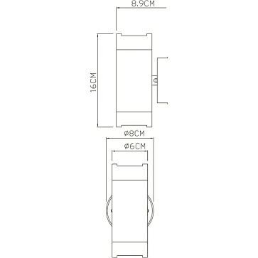 Фасадный светильник Arte Lamp ATLAS A3503AL-2WH