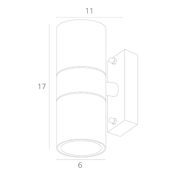 Фасадный светильник Arte Lamp MISTERO A3302AL-2WH