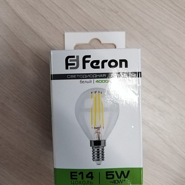 Лампа светодиодная Feron LB-61 Шарик E14 5W 230V 4000K 25579