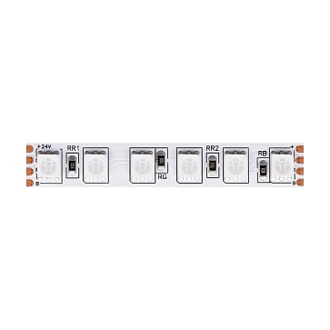 Светодиодная лента 24В 5050 21Вт/м RGB 5м IP20 Black