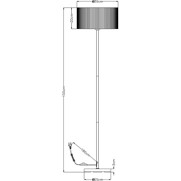 Торшер Arte Lamp MALLORCA A1021PN-1SS