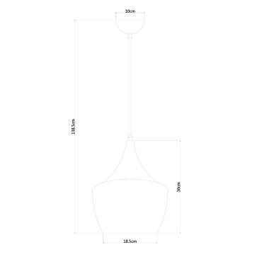 Подвесной светильник Arte Lamp CAPPELLO A3407SP-1BK