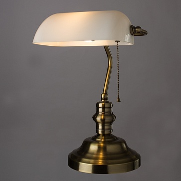 Кабинетная настольная лампа  Arte Lamp BANKER A2493LT-1AB