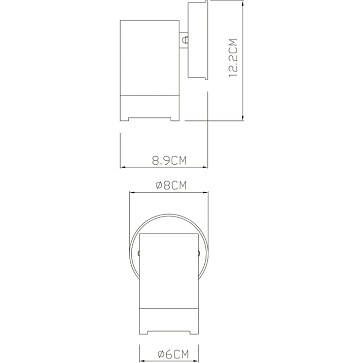 Фасадный светильник Arte Lamp ATLAS A3503AL-1WH