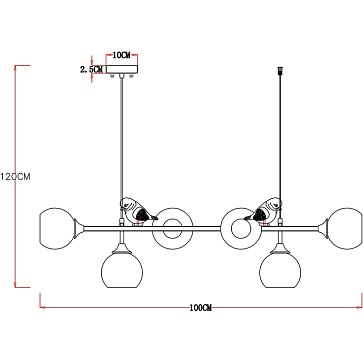 Подвесная люстра Arte Lamp GEMELLI A2150SP-6WG