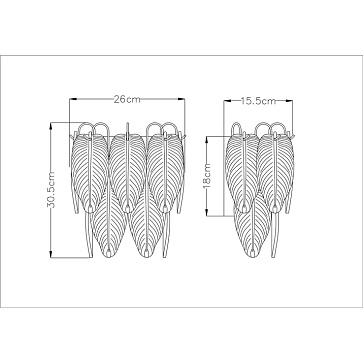 Настенный светильник Arte Lamp EVIE A4052AP-2SG