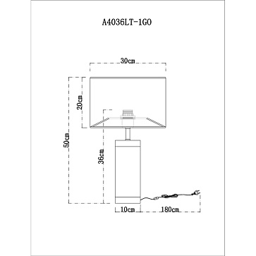 Декоративная настольная лампа Arte Lamp MAIA A4036LT-1GO