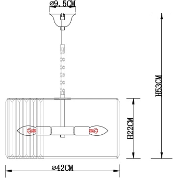Подвесная люстра Arte Lamp POLLUX A1033LM-6GO