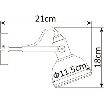 Спот Arte Lamp MARTIN A5213AP-1BR