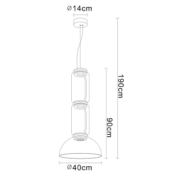 Подвесной светильник Divinare TRUMPET 1242/06 SP-24