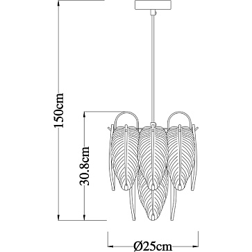 Подвесной светильник Arte Lamp EVIE A4052SP-1SG