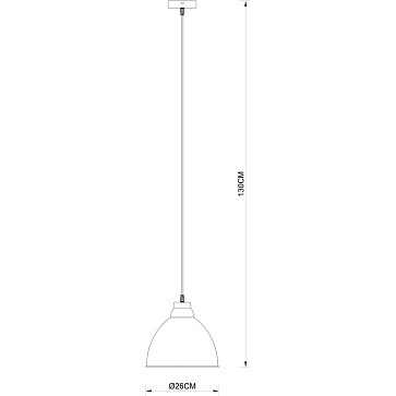 Подвесной светильник Arte Lamp BRACCIO A2055SP-1WH