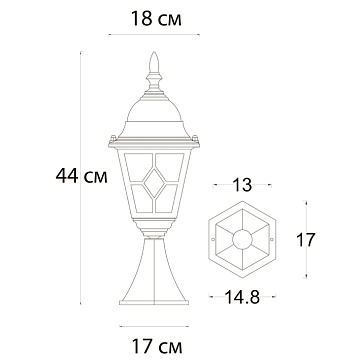 Ландшафтный светильник Arte Lamp MADRID A1541FN-1BN