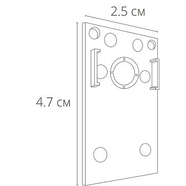 Коннектор-заглушка для магнитного шинопровода Arte Lamp LINEA-ACCESSORIES A482133