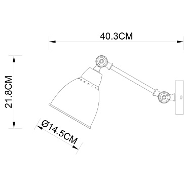Бра Arte Lamp BRACCIO A2054AP-1WH